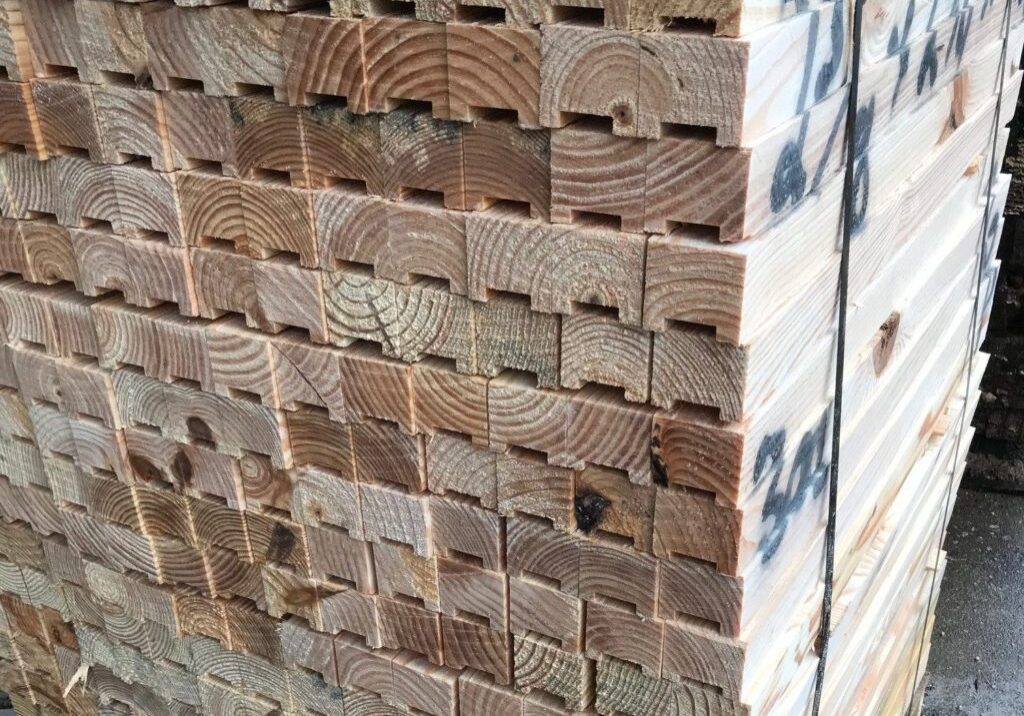 band notched lumber